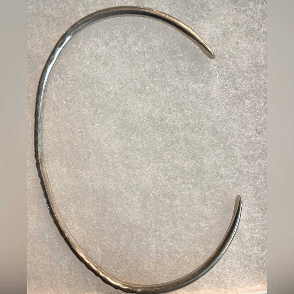 Large silver bracelet, 7"